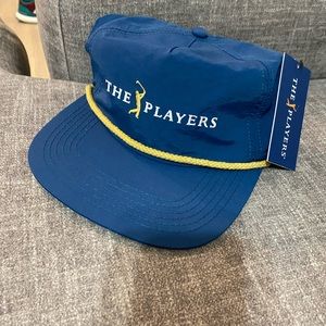 The Players Championship barstool sports rope hat blue gold golf hat